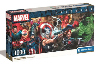 PUZZLE 1000 PIEZAS PANORAMA MARVEL COMPACT