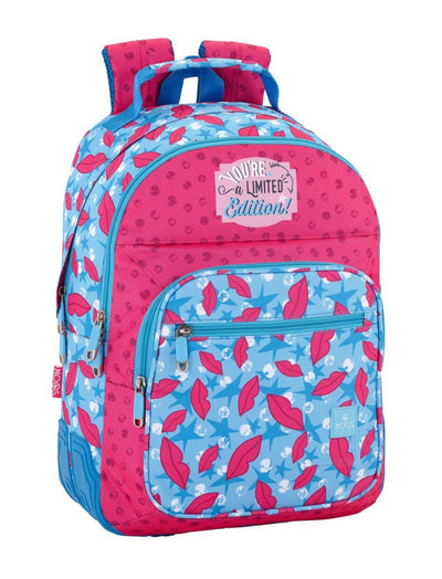 MOCHILA DOBLE ADAPT.CARRO MOOS  "LIPS"