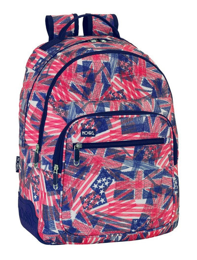 MOCHILA 32 CM. DOBLE MOOS FLAGS