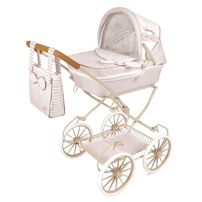 Coche de muñeca plegable para muñecas de hasta 48 cm.
