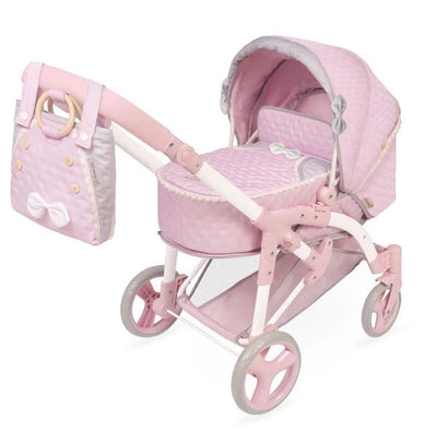Coche de muñeca 3x1 plegable - para muñecas de hasta 48 cm.