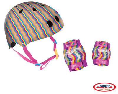 SET CASCO+CODERAS COLORES