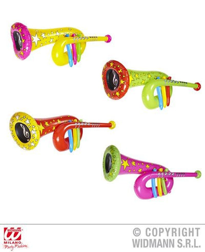 "TUBA PAYASO INFLABLE CON SILBATO" 63CM.SURT.