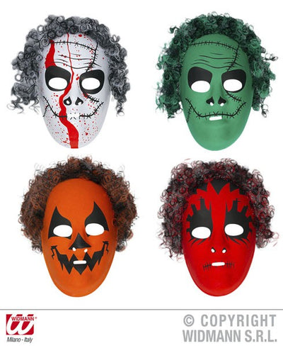 MÁSCARA HALLOWEEN CON PELO SDAS.