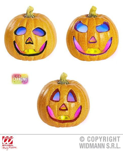 CALABAZAS BRILLANTES EFECTOS DE ILUMINACION 17CM