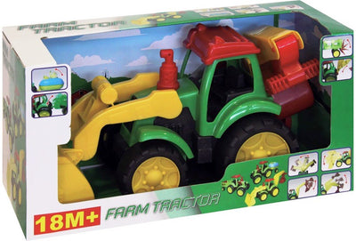 TRACTOR CON PALA Y EXCAVADORA