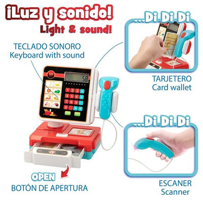 CAJA REGISTRADORA C/LUZ-SONIDO Y CALCULADORA-MY HOME-2S
