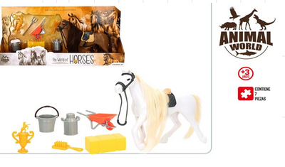 Animal World Set de Caballo de 19 cm