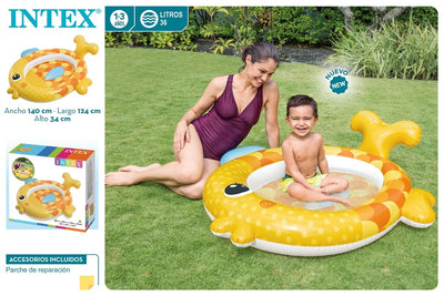 PISCINA BEBE PEZ- 140X124X34 CM