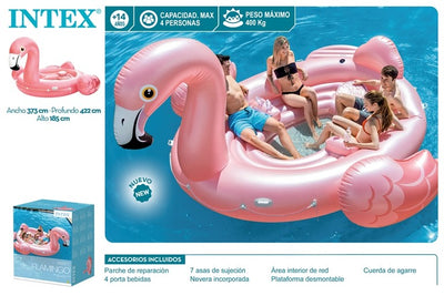 ISLA FLAMINGO PARTY 422X373X185 CM