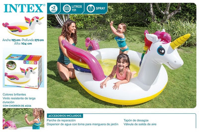 PISCINA SPRAY UNICORNIO - 272X193X104 CM