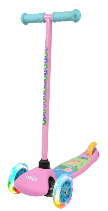 PEPPA PIG- SCOOTER INCLINABLE C/LUCES +2A