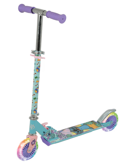 STITCH-SCOOTER PLEGABLE C/RUEDAS LUZ +5A