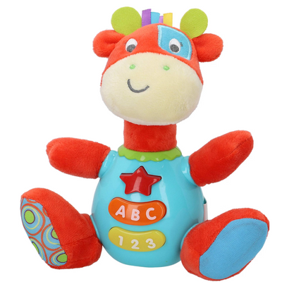 WINFUN-PELUCHE LUZ & SONIDO ESPAÑOL +3M-JIRAFA