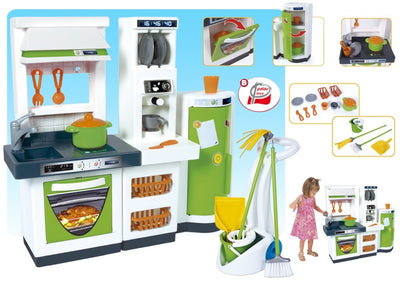 COCINA COMPLETA CON CARRITO DE LIMPIEZA