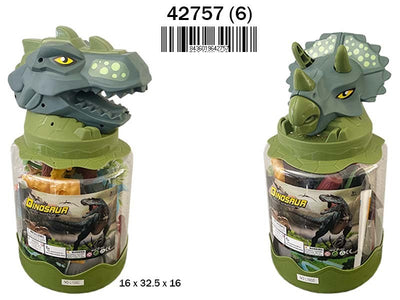 BOTE CABEZA DE DINOSAURIO 2 SURT.