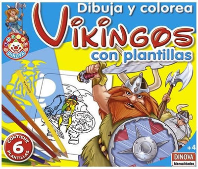*DIBUJA Y COLOREA VIKINGOS
