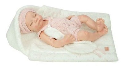 REAL REBORN ARIAS ALMA 40 CM C/MANTA Y DOUDOU