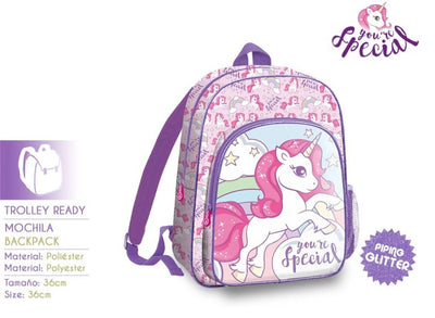 MOCHILA 36CM UNICORN