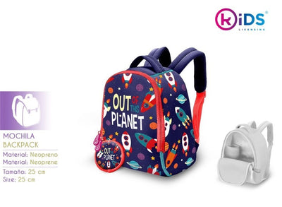 MOCHILA NEOPRENO 25CM OUT PLANET