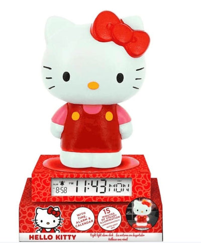 HELLO KITTY LAMPARA 3D CON DESPERTADOR