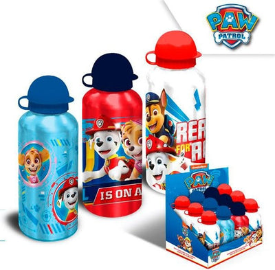 3 DISEÑOS CANTIMPLORAS DE ALUMINIO PAW PATROL 500ML (UNIDAD)