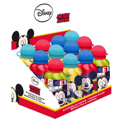 3 DISEÑOS CANTIMPLORAS DE ALUMINIO MICKEY 500ML (UNIDAD)