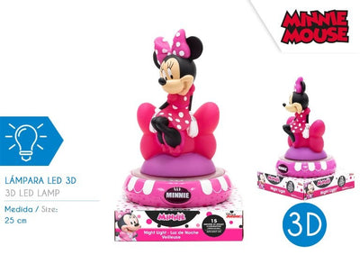 LAMPARA DE NOCHE FIGURA 3D MINNIE