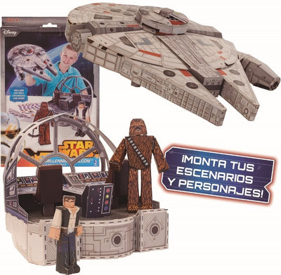 STAR WARS BLUEPRINTS - MILLENIUM FALCON PACK + 48 PIEZAS