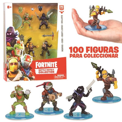 FORTNITE - BLISTER 4 FIGURAS 7CM - PERSONAJES EDICIÓN LIMITA
