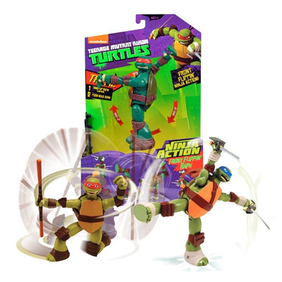 TMNT - SURT. FIGURAS "NINJA ACTION" 4 MODELOS