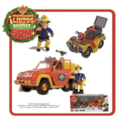 SAM EL BOMBERO-SET QUAD MERCURY+VENUS C/FIGURA