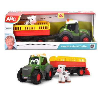 ABC tractor Fendt trailer animales 30 cm