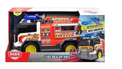 City heroes camion bomberos 30 cm luz y sonido