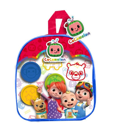 COCOMELON MOCHILA CON BOTES DE PLASTILINA (7x22x20)