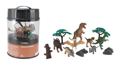 CUBO 14 PZS. DINOSAURIOS (7 FIG. + 7 ACC)