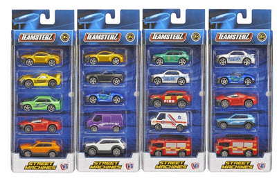 PACK DE 5 COCHES TEAMSTERZ