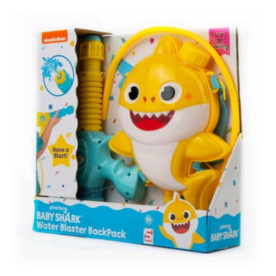 BABY SHARK PISTOLA DE AGUA CON MOCHILA