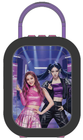 Altavoz Karaoke Bluetooth K-POP Academy con 2 micrófonos inalámbricos