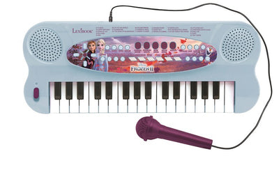 Teclado musical electrónico 32 teclas, con micro, Frozen