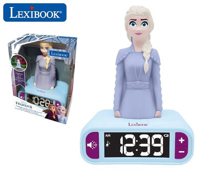 FROZEN DESPERTADOR DIGITAL CON LUZ DE NOCHE 3D