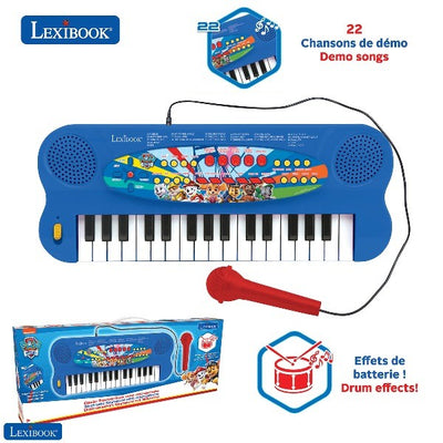 PATRULLA CANINA TECLADO MUSICAL ELECT.32TECLAS C/MICROl