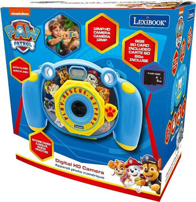 CÁMARA DE FOTOS DIGITAL CON 10 STICKERS PAW PATROL
