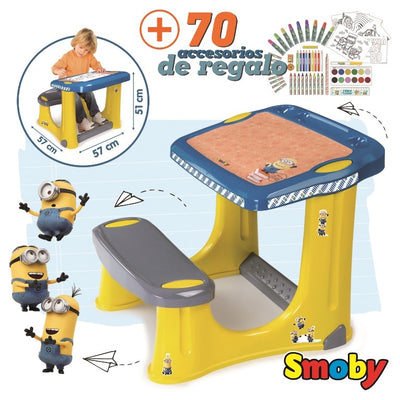 PUPITRE MINIONS+ESTUCHE COLORING