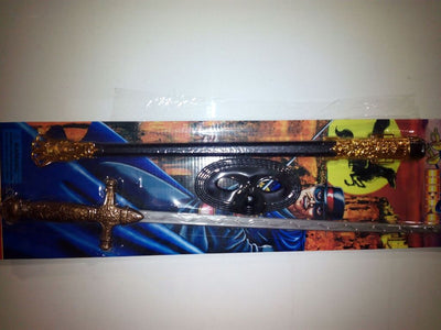 BLISTER ESPADA CON FUNDA Y ANTIFAZ
