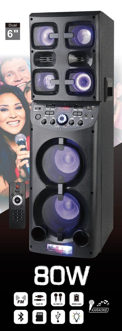 ALTAVOZ TORRE KRHÜNER 80W 31X28X97CM